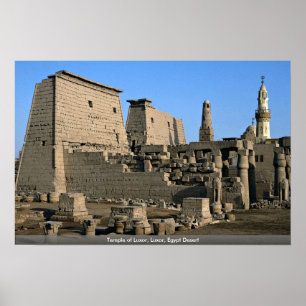 Tempel von Luxor, Luxor, Ägypten Wüste Poster