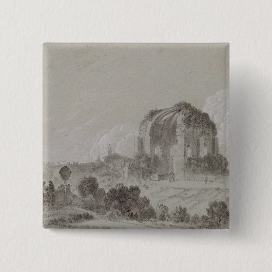 Tempel von Minerva Medici, Rom, 1754 (zeichnend Button (Vorderseite)