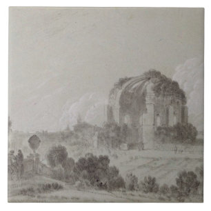 Tempel von Minerva Medici, Rom, 1754 (zeichnend Fliese