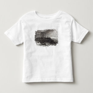 Tempel von Minerva Sunium, graviert von J. Saddler Kleinkind T-shirt