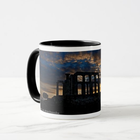 Tempel von Poseidon Tasse (Vorderseite Links)