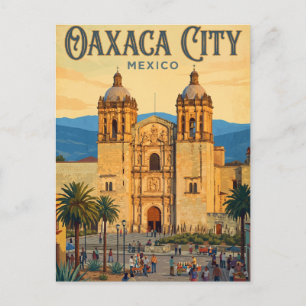 Tempel von Santo Domingo de Guzmán Mexiko Postkarte