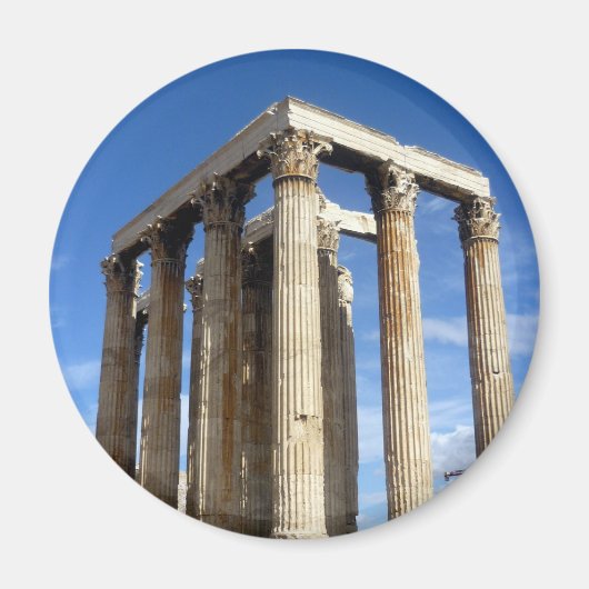 Tempel Zeus Magnet (Vorne)