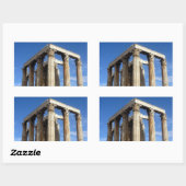Tempel Zeus Rechteckiger Aufkleber (Blatt)
