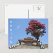 Tempelbaum Postkarte (Vorne/Hinten)