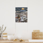 Tempelberg und Felsendom Poster (Küche)
