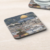 Tempelberg und Kuppel des Felsens Untersetzer (Linke Seite)