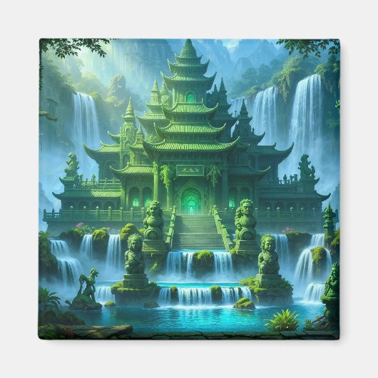 Tempelburg des geheimen Jadethrons Magnet (Vorne)