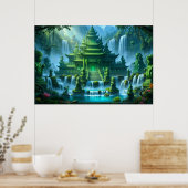 Tempelburg des geheimen Jadethrons Poster (Küche)