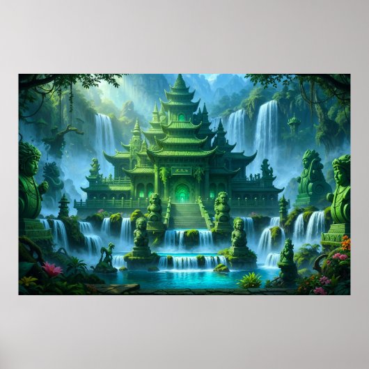 Tempelburg des geheimen Jadethrons Poster (Vorne)