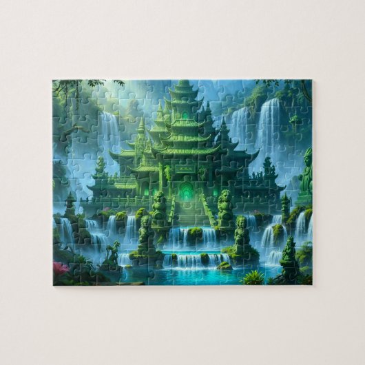 Tempelburg des geheimen Jadethrons Puzzle (Horizontal)