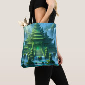 Tempelburg des geheimen Jadethrons Tasche (Von Nahem)