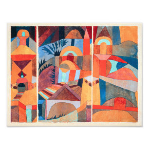 Tempelgärten   Paul Klee   Fotodruck
