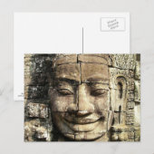 Tempelgesicht, Kambodscha Vintag Postkarte (Vorne/Hinten)
