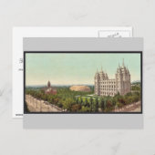 Tempelplatz, Salt Lake City Klassiker Fotochrom Postkarte (Vorne/Hinten)