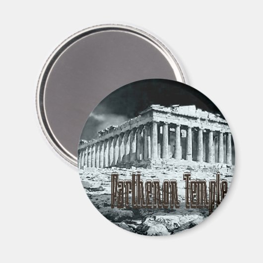 Tempelreihe Parthenon Magnet (Vorderseite/Rückseite)