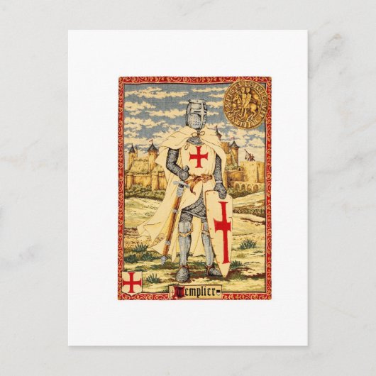 TEMPELRITTER KLASSIKER POSTKARTE (Vorderseite)