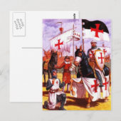 Tempelritter Postkarte (Vorne/Hinten)