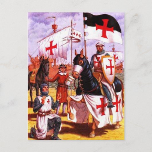 Tempelritter Postkarte (Vorderseite)