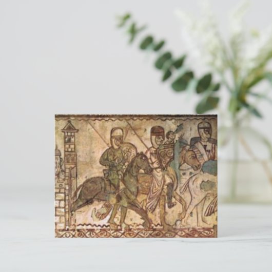 Tempelritter Postkarte (Stehend Vorderseite)