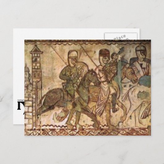 Tempelritter Postkarte (Vorne/Hinten)