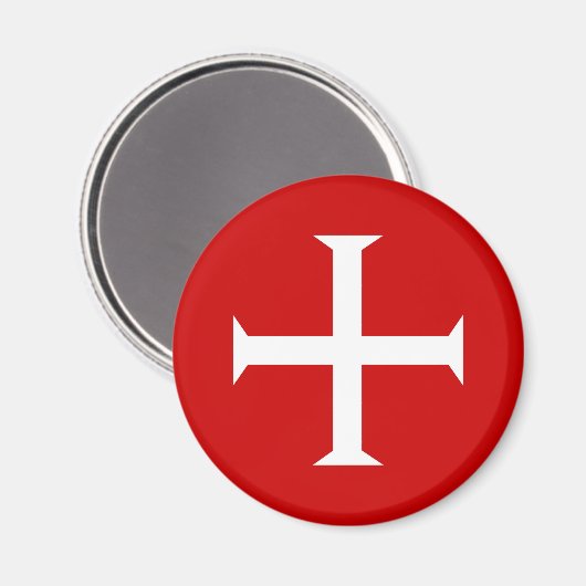Tempelritter Rot Kreuz Malta teutonische Hospiall Magnet (Vorderseite/Rückseite)