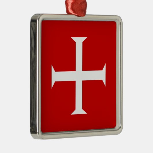 Tempelritter Rot Kreuz Malta teutonische Hospiall Ornament Aus Metall (Rechts)