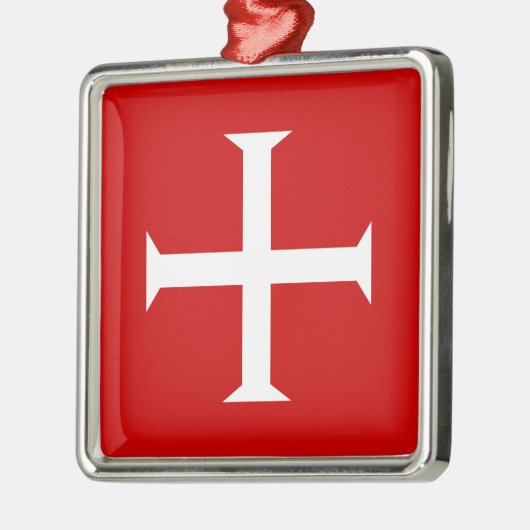 Tempelritter Rot Kreuz Malta teutonische Hospiall Ornament Aus Metall (Links)