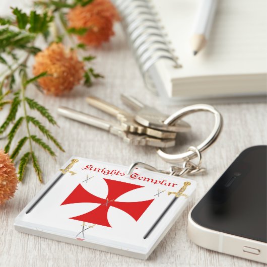 Tempelritter Schlüsselanhänger (Vorderseite rechts)