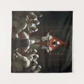 Tempelritter Wandteppich (Vorderseite (Horizontal))