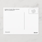 Tempelskulptur Postkarte (Rückseite)