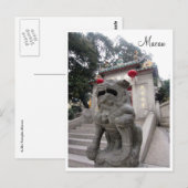 Tempelstatue Postkarte (Vorne/Hinten)