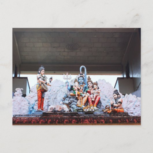 Tempelstatuen Postkarte (Vorderseite)