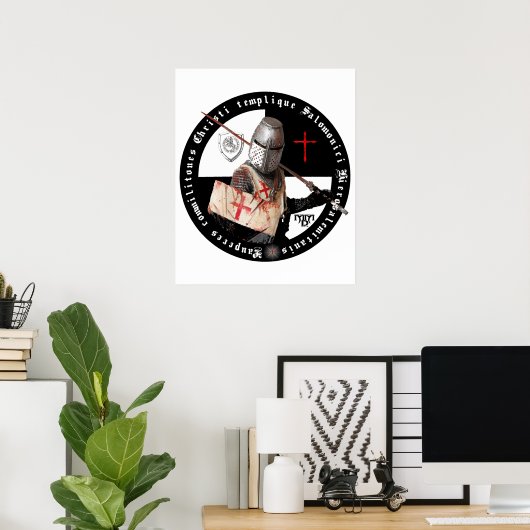 Tempelstreiter Poster (Heimbüro)