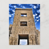 Tempeltor und blauer Himmel in Ägypten Postkarte (Vorderseite)