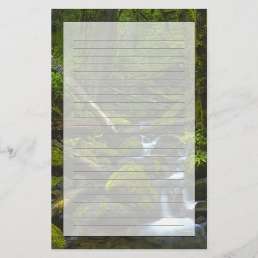 Temperament Rainforest Stream in Columbia River Briefpapier (Vorderseite)