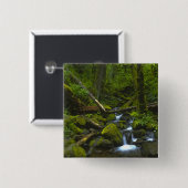 Temperament Rainforest Stream in Columbia River Button (Vorne & Hinten)