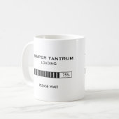 Temperament-Wutanfall-Laden Kaffeetasse (Vorderseite Links)