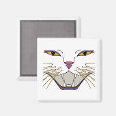 Temperamentvolle Katzenliebhaberin Magnet (Vorderseite/Rückseite)