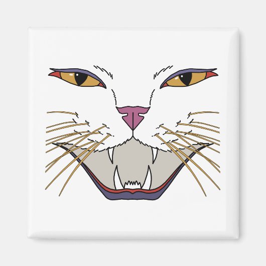 Temperamentvolle Katzenliebhaberin Magnet (Vorne)