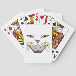 Temperamentvolle Katzenliebhaberin Spielkarten