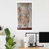Temperance aus der Wand der Sakristei (Fresko) Poster (Heimbüro)