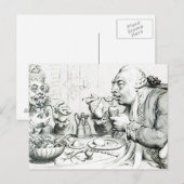 Temperance beim Genuss eines Fruchtessens Postkarte (Vorne/Hinten)