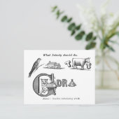 "Temperance Rebus" Postkarte (Stehend Vorderseite)