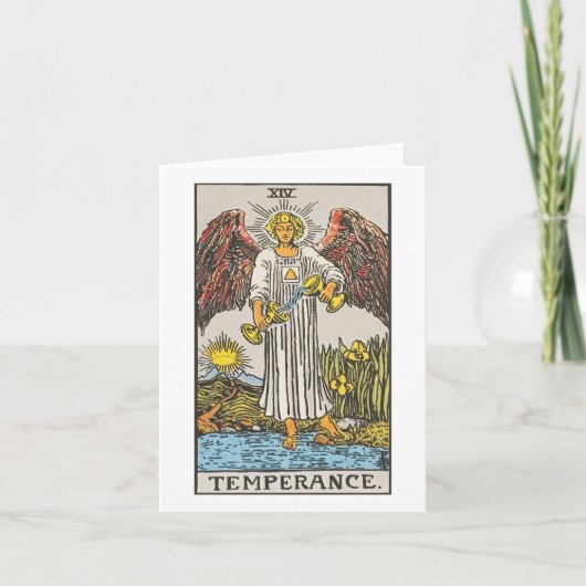 Temperance - Rider Waite Smith Tarot Karte (Vorderseite)