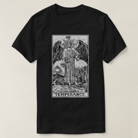 Temperance Tarot d Major Arcana Vermögen sagen oc T-Shirt (Design vorne)