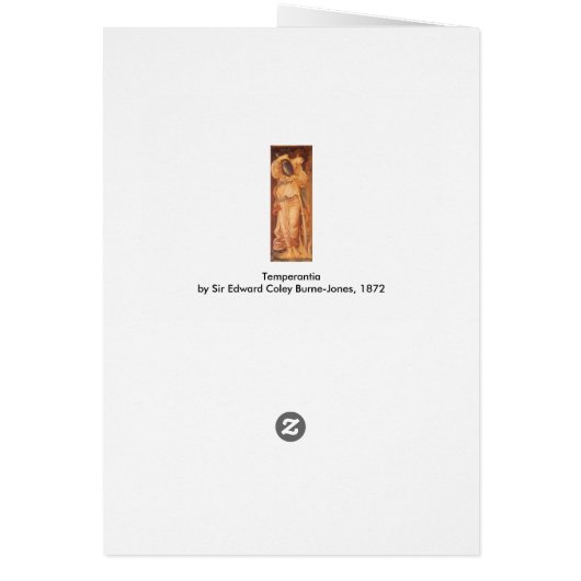 Temperantia von Sir Edward Coley Burne-Jones (Hinten)