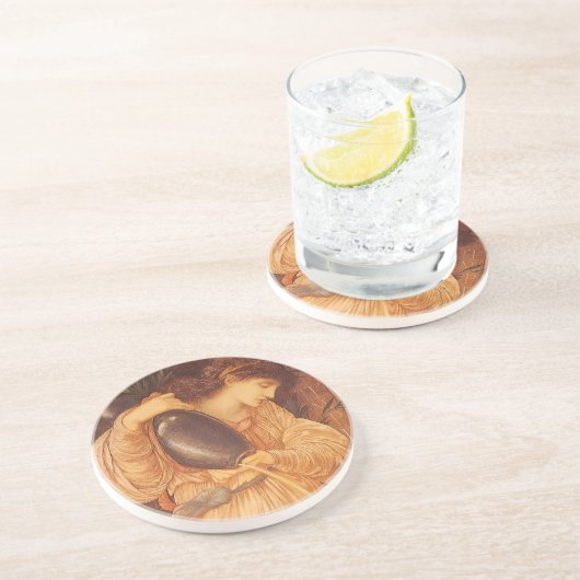 Temperantia von Sir Edward Coley Burne-Jones Getränkeuntersetzer (Seite)