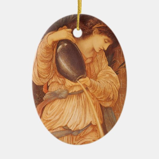 Temperantia von Sir Edward Coley Burne-Jones Keramikornament (Vorne)