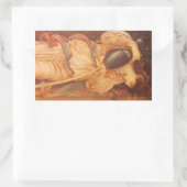Temperantia von Sir Edward Coley Burne-Jones Rechteckiger Aufkleber (Tasche)